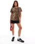 ASOS DESIGN ultimate t-shirt with crew neck in leopard print