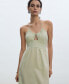 ფოტო #4 პროდუქტის Women's Halter Neck Long Dress