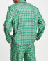 Фото #2 товара Reclaimed Vintage unisex boxy cropped blazer in green check co-ord