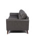 Фото #4 товара Ava 84" Mid-Century Modern Leather Sofa