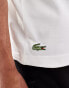 Фото #3 товара Lacoste pique short sleeve t-shirt in white