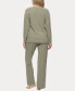 ფოტო #3 პროდუქტის Women's Serena V-neck Pullover and Lounge Pant Set