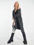 Фото #1 товара Only longline cardigan in charcoal grey