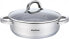 Klausberg Flat Pot with Lid in Many Sizes Induction Stainless Steel (3.6L)