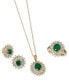 ფოტო #10 პროდუქტის EFFY® Sapphire (1/3 ct. t.w.) & Diamond (1/3 ct. t.w.) Stud Earrings in 14k White Gold. (Also available in Ruby and Emerald)