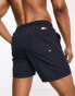 Tommy Hilfiger flag leg logo mid length swim shorts in navy