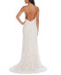 Фото #2 товара Juniors' Glitter Lace Open-Back Sleeveless Gown
