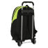 School Rucksack with Wheels Real Betis Balompié Black Lime 32 x 44 x 16 cm