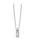 Chisel polished Capsule that Opens on a Ball Chain Necklace