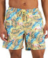 Men's Flamingo Print 7" Swim Trunks, Created for Macy's