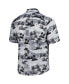 Фото #2 товара Men's Black Florida State Seminoles Tropical Horizons Button-Up Shirt