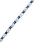 ფოტო #1 პროდუქტის Gemstone and Diamond Accent XO Bracelet in Sterling Silver