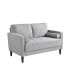 Фото #3 товара 51.6" Polyester Lillith Loveseat with Track Arms