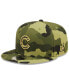 Men's Camo Chicago Cubs 2022 Armed Forces Day 9FIFTY Snapback Adjustable Hat