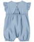 Baby Chambray Flutter Romper 24M