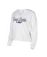 Women's White LSU Tigers Sienna Notch Neck Long Sleeve T-shirt