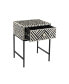 Фото #3 товара Noire Bone-Inlay Side Table