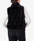 Women's Park Place Zip Up Faux Fur Vest Jacket with Knit Back