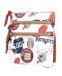 ფოტო #3 პროდუქტის Women's New England Patriots Triple-Zip Crossbody Purse