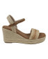 Фото #2 товара Women's Solene Slingback Espadrille Wedge Sandals