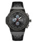 Men's Saxon Diamond (1/6 ct.t.w.) Black Ion-Plated Stainless Steel Watch