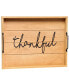 Фото #1 товара Декоративный деревянный поднос Elegant Designs с ручками - Thankful
