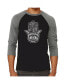 Фото #2 товара Hamsa Men's Raglan Word Art T-shirt