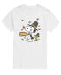 Фото #1 товара Men's Short Sleeve Peanuts Snoopy Pilgrim T-shirt