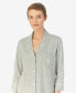 ფოტო #3 პროდუქტის Womens 3/4 Sleeve Cotton Notch Collar Capri Pant Pajama Set