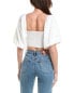 Фото #2 товара Isla Ciel Ruched Crop Blouse Women's