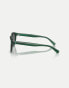 Фото #4 товара Ralph Lauren Ph4192 round sunglasses with grey lens in shiny transparent green