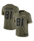 Фото #1 товара Men's Mike Williams Olive Los Angeles Chargers 2022 Salute To Service Limited Jersey