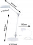 Фото #7 товара Lampka biurkowa Paulmann Lampka biurkowa NUMIS QI LED 11W 2700K-6500K 1000lm DIM + ładowanie indukcyjne 230V biały / aluminium