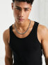 Фото #5 товара River Island muscle fit vest in black