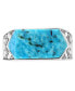 ფოტო #2 პროდუქტის EFFY® Men's Turquoise Ring in Sterling Silver