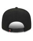 Фото #4 товара Men's Black Miami Heat Side Logo 9fifty Snapback Hat