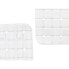 Non-slip Shower Mat Frames White PVC 67,7 x 38,5 x 0,7 cm (6 Units)