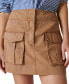 ფოტო #3 პროდუქტის Women's Cotton Clean Cargo Mini Skirt