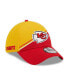 ფოტო #1 პროდუქტის Men's Gold, Red Kansas City Chiefs 2023 Sideline 39THIRTY Flex Hat