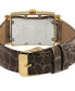 ფოტო #3 პროდუქტის Women's Avenue of Americas Mini Swiss Quartz Brown Italian Leather Strap Watch 25mm x 32mm