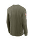 ფოტო #2 პროდუქტის Men's Olive Los Angeles Rams 2022 Salute To Service Long Sleeve T-shirt