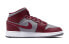 Фото #3 товара Кроссовки мужские Jordan Air Jordan 1 Mid GS DQ8423-615 Красно-серые