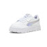 Puma Mayze Stack Iridiscent Lace Up Toddler Girls White Sneakers Casual Shoes 3