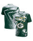 ფოტო #1 პროდუქტის Men's NFL X Staple Hunter Green Green Bay Packers Team Slogan All Over Print Short Sleeve T-shirt