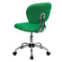 Фото #2 товара Mid-Back Bright Green Mesh Swivel Task Chair With Chrome Base