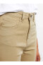 Фото #3 товара Normal Bel Standart Fit Düz Cep Detaylı Kadın Pantolon