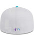 ფოტო #5 პროდუქტის Men's White Los Angeles Dodgers Vice 59FIFTY Fitted Hat