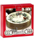 Фото #2 товара Winter Greetings Salad Plate Set, Buy 3 Get 6