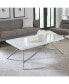 Coral Carrara Marble Coffee Table