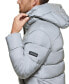 Men's High Shine Hooded Puffer Jacket